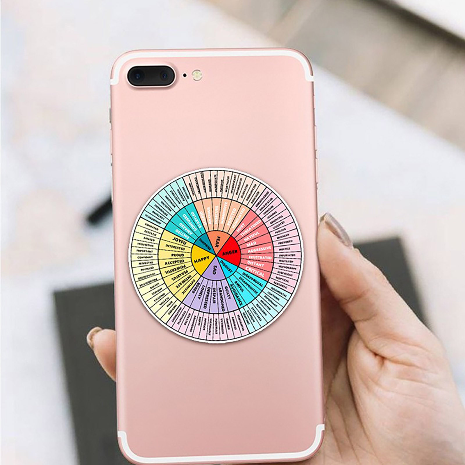 Kids Education Charts - Emotion Wheel Chart Feeling Wheel Phone