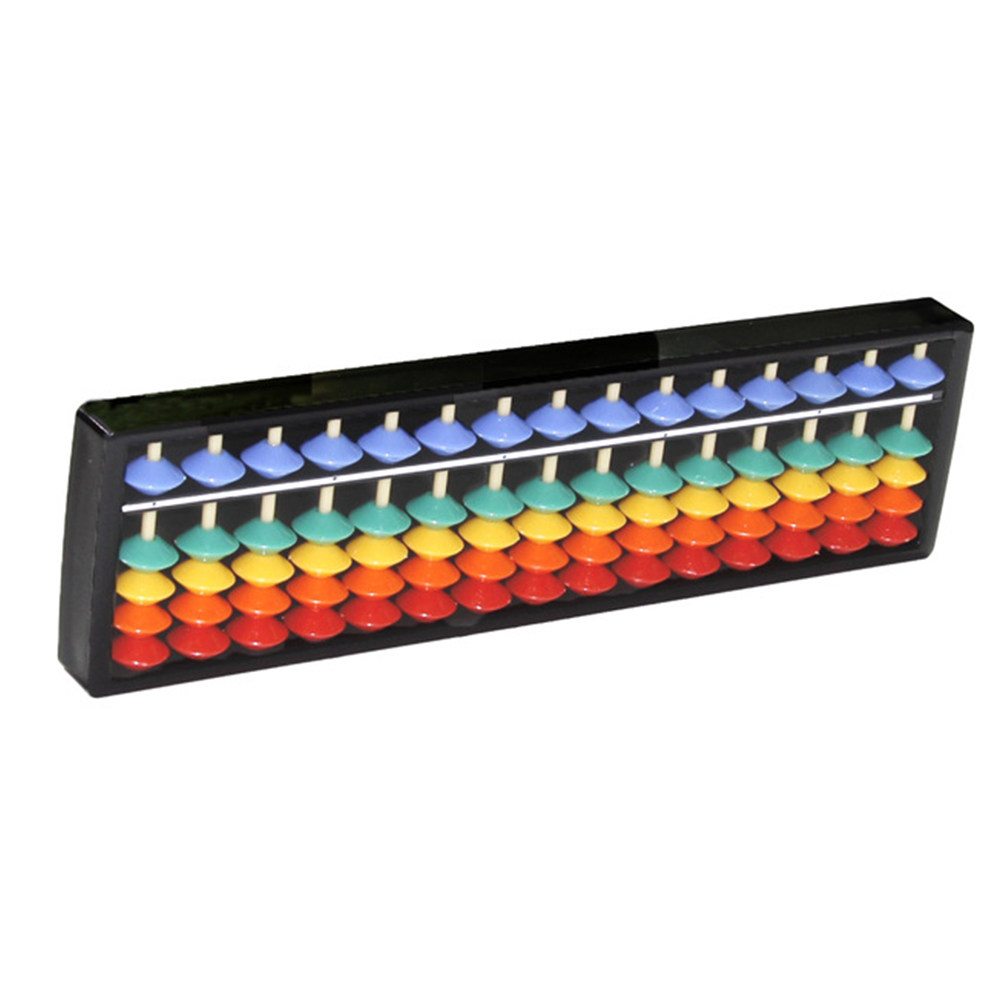 Kids Education Calculator - 3Pcs Plastic Abacus Brown Beads Arithmetic