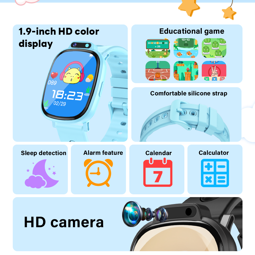 LAXASFIT Kids Smart Watch HD T - Kids Education Calculator 评论和价格