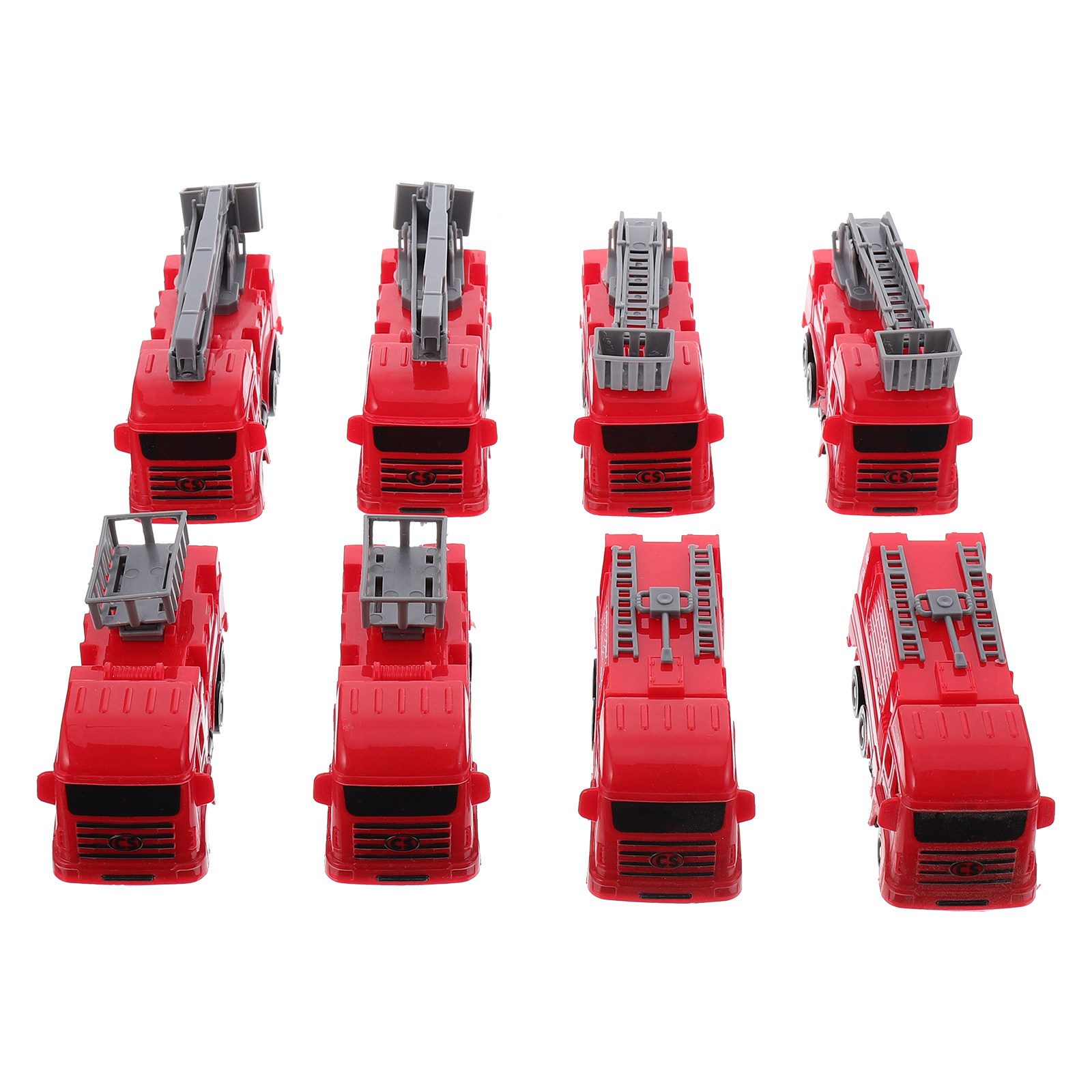 8Pcs Pull-Back Fire Truck Vehi - Kids No Education 评论和价格