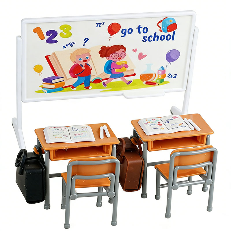 Miniature Class Furniture Set  - Kids Education Classes 评论和价格