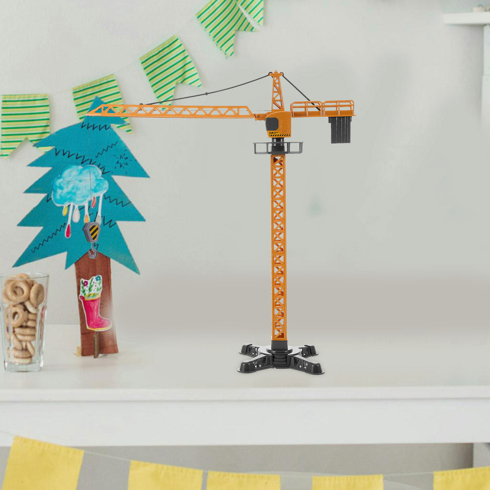 2Pcs Small Construction Crane  - Kids Education Sites 评论和价格