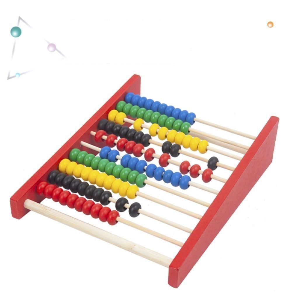 Durable Wooden Wooden Abacus E - Kids Education Calculator 评论和价格