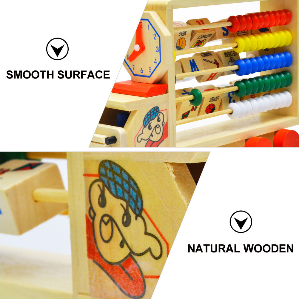 Wooden Colorful Abacus Stand K - Kids Education Calculator 评论和价格