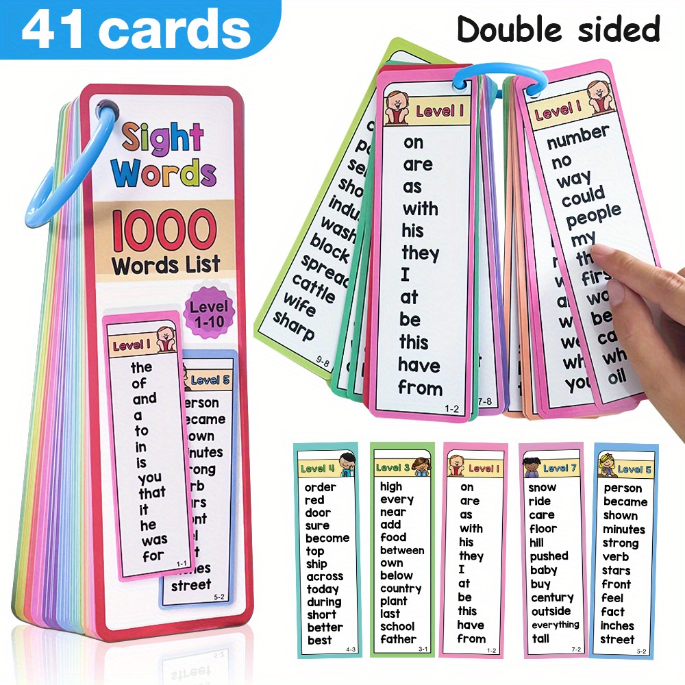 1000 Sight Words Flash Cards f - Kids Education Age 评论和价格