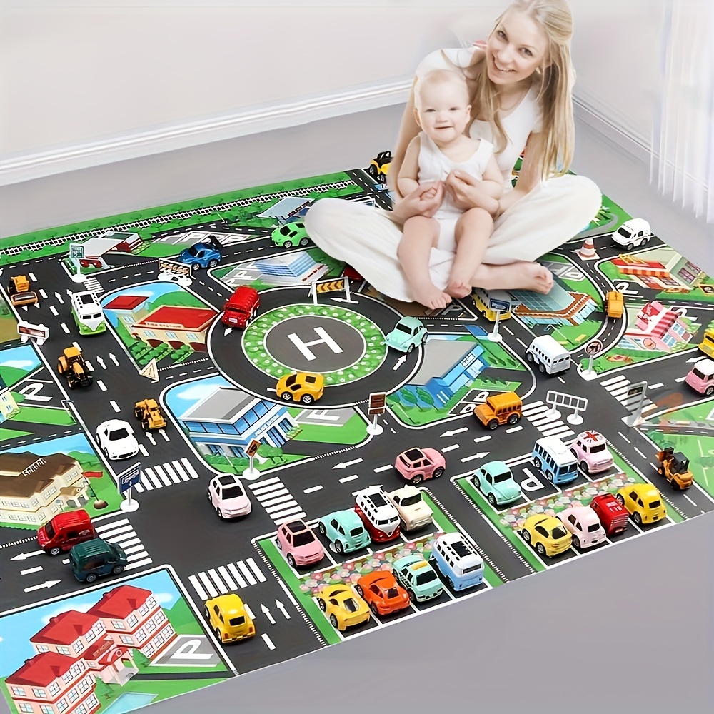 1pc, City Traffic Play Mat, La - Kids No Education 评论和价格