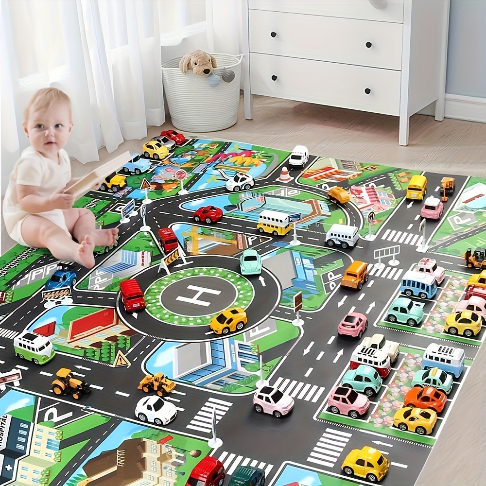 1pc, City Traffic Play Mat, La - Kids No Education 评论和价格