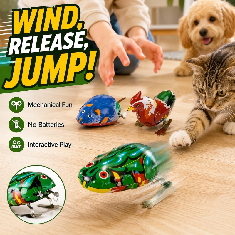 Traditional Wind Up Jumping Fr - Kids No Education 评论和价格