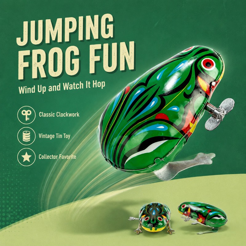 Traditional Wind Up Jumping Fr - Kids No Education 评论和价格
