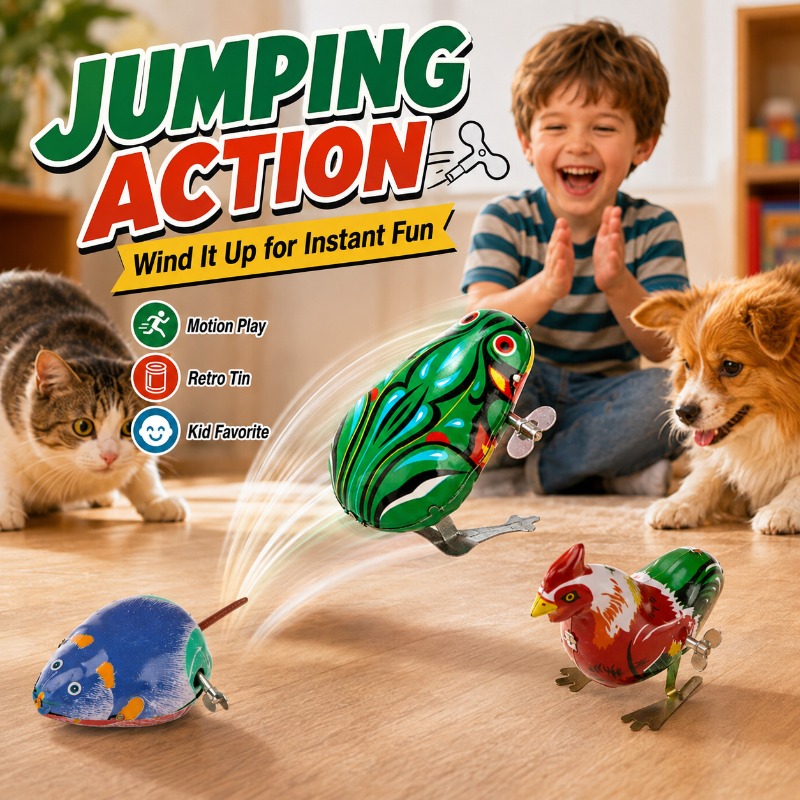 Traditional Wind Up Jumping Fr - Kids No Education 评论和价格