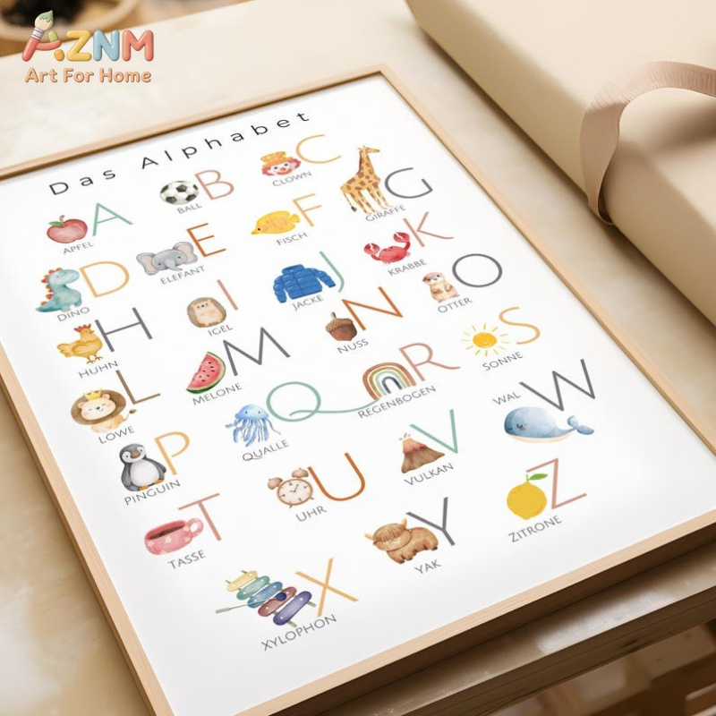 AZNM German Alphabet Numbers C - Kids No Education 评论和价格