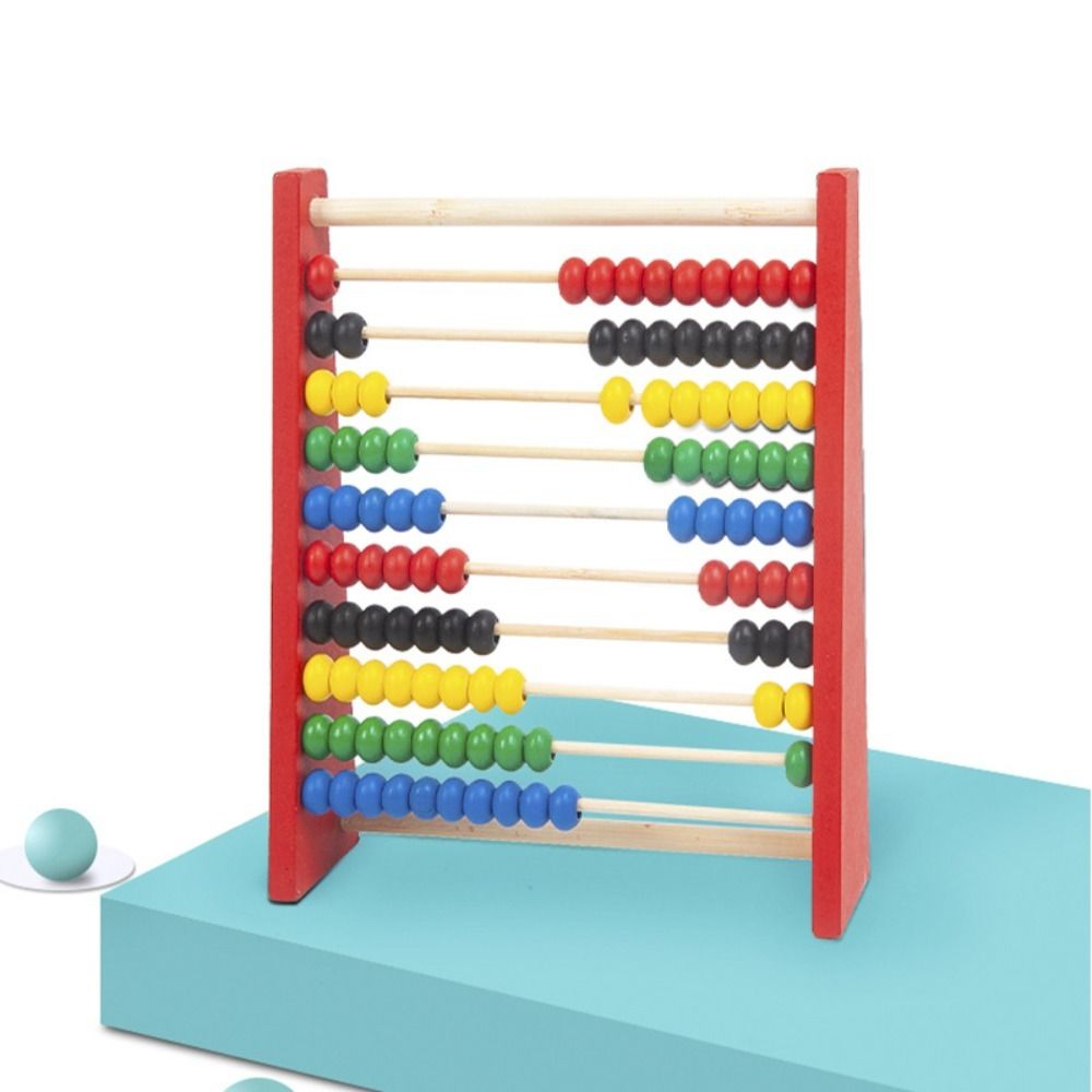 Wooden Wooden Abacus Durable R - Kids Education Calculator 评论和价格