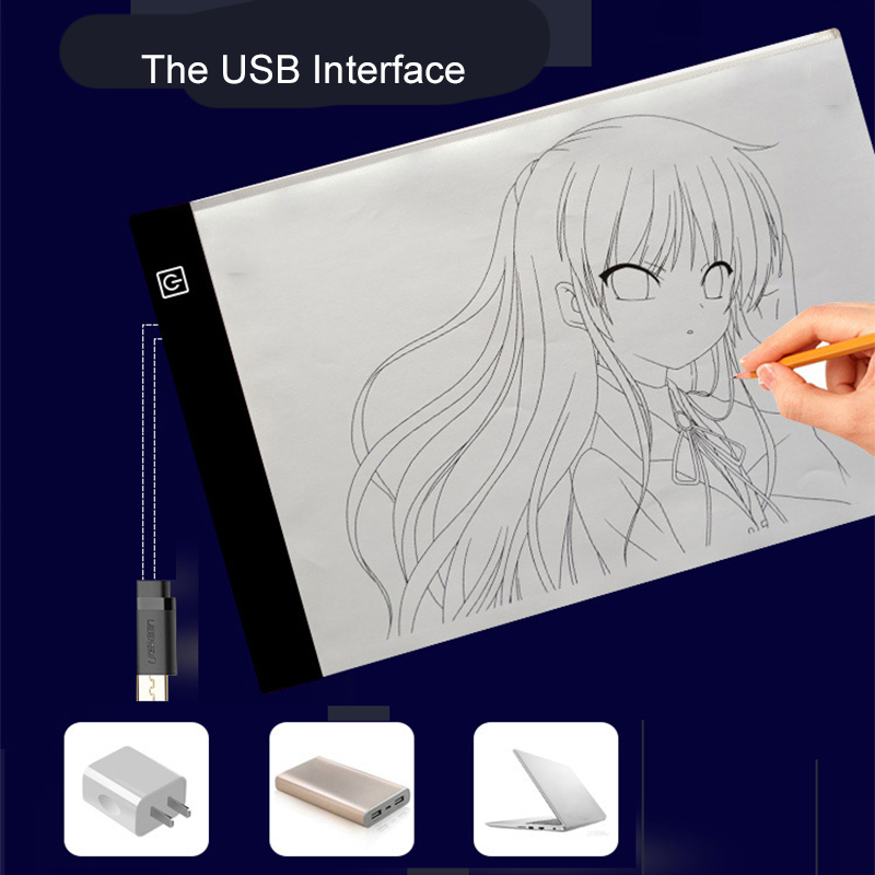 A5 LED photocopying table draw - Drawing Projector Kids 评论和价格